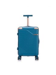 Semi Line Walizka kabinowa T5812-3 Granatowy. Niebieskie walizki Semi-line, bez wzorów, z tworzywa sztucznego. Za 219.99 zł.