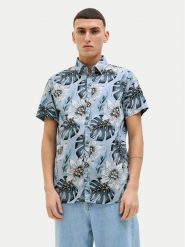 Jack&Jones Koszula Hawaii 12269137 Błękitny Comfort Fit. Niebieskie koszule Jack&Jones, m, bez wzorów, z bawełny, bez kołnierzyka, bez ramiączek. Za 89.99 zł.