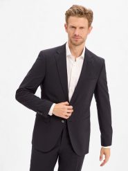 BOSS marynarka garniturowa z nowej wełny - H-Harvey-MM-C-NF Mężczyźni Slim Fit niebieski, 56. Niebieskie garnitury Boss, m, bez wzorów, z wełny. Za 1,499.95 zł.