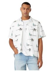 Wrangler Koszula - Regular fit - w kolorze białym rozmiar: S. Białe koszule Wrangler, s, bez wzorów, z lyocellu, bez kołnierzyka, bez ramiączek. Za 108.99 zł.