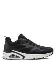 Skechers Sneakersy Tres-Air Uno-Revolution-Airy 183070/BLK Czarny. Czarne buty sportowe casual Skechers, bez wzorów, z materiału, bez zapięcia. Za 264.39 zł.