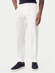 BOSS Spodnie materiałowe C-Genius 50555035 Biały Regular Fit. Białe spodnie materiałowe Boss, m, bez wzorów, z bawełny. Za 699.99 zł.