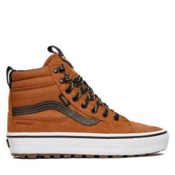 Tenisówki Vans. Brązowe trampki Vans, bez wzorów, bez zapięcia. Za 529.99 zł.