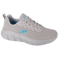 Buty do chodzenia męskie Skechers 118106LTGY. Szare buty sportowe casual Skechers, bez wzorów, z materiału, bez zapięcia. Za 296.00 zł.