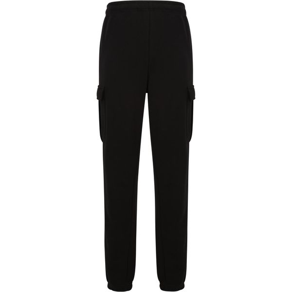 Spodnie dresowe cargo Urban Classics Light Terry. Czarne szorty Urban Classics, m, bez wzorów, z dresówki. Za 160.50 zł.