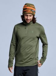 Pully - Męska - Four Seasons Lightweight 2.0 - Oliwkowo-zielony. Zielone bielizna termoaktywna POEDERBAAS, m, bez wzorów, z elastanu, bez ramiączek, narciarskie. Za 177.72 zł.