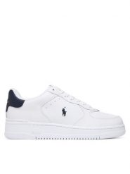 Polo Ralph Lauren Sneakersy Masters Ct Rib 809P01636001 Biały. Białe buty sportowe casual Polo Ralph Lauren, bez wzorów, ze skóry, bez zapięcia. Za 689.99 zł.