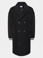 Richmond X Płaszcz wełniany UMA23105CP Czarny Reglan Fit. Czarne płaszcze RICHMOND X, na zimę, m, bez wzorów, z wełny, bez kaptura. Za 3,029.00 zł.