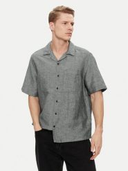 Calvin Klein Koszula K10K109521 Szary Relaxed Fit. Szare koszule CALVIN KLEIN, l, bez wzorów, z bawełny, bez kołnierzyka, bez ramiączek. Za 239.99 zł.