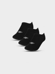 4F Skarpetki casual stopki (3-pack) męskie - czarne 39-42. Czarne skarpety 4F, bez wzorów, z bawełny. Za 44.99 zł.