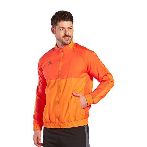 Kurtka prezentacyjna Erima Six Wings. Brązowe kurtki Erima, xl, bez wzorów, bez kaptura. W wyprzedaży za 242.00 zł.