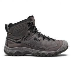 Buty trekkingowe męskie Keen Targhee IV MID WP. Szare buty turystyczne Keen, bez wzorów, z materiału, za kostkę, bez zapięcia, trekkingowe. Za 891.00 zł.