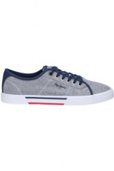 Trampki męskie sportowe Pepe Jeans BRADY MEN CHAMBRAY. Białe trampki Pepe Jeans, m, bez wzorów, bez zapięcia. Za 214.00 zł.