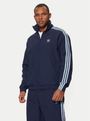 Adidas Bluza adicolor Firebird JP1253 Granatowy Loose Fit. Niebieskie bluzy Adidas, m, bez wzorów, z syntetyku, bez kaptura. Za 239.99 zł.