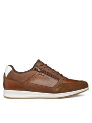 Geox Sneakersy U Avery U55H5A 0EKBU C6003 Brązowy. Brązowe buty sportowe casual Geox, bez wzorów, ze skóry, bez zapięcia. Za 309.99 zł.