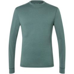 Koszulka termoaktywna z długim rękawem męska SUPER.NATURAL. Zielone bielizna termoaktywna super.natural, m, bez wzorów, bez ramiączek. Za 449.99 zł.