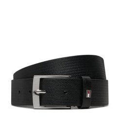 Pasek Męski Tommy Hilfiger. Czarne paski Tommy Hilfiger, bez wzorów. Za 179.99 zł.