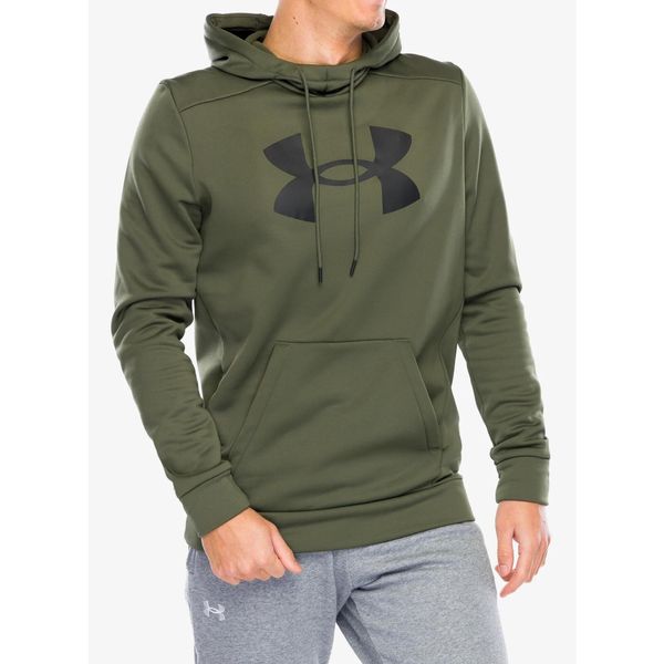 Bluza z kapturem męska Under Armour Armour Fleece Big Logo Hoodie. Zielone bluzy Under Armour, m, bez wzorów, z kapturem. Za 214.99 zł.
