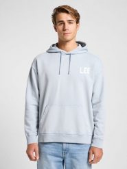 MESKA BLUZA LEE RELAXED GRAPHIC HOODIE CONCRETE GRA 112364071. Bluzy Lee, l, bez wzorów, bez kaptura. Za 159.99 zł.