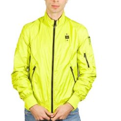 Kurtka BLAUER GIUBBINI CORTI FODERAT Żółty. Żółte kurtki Blauer, bez wzorów, z tkaniny, bez kaptura. Za 711.99 zł.