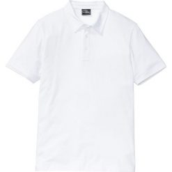 Shirt polo ze stretchem Slim Fit bonprix biały. Koszulki polo marki bonprix. Za 54.99 zł.