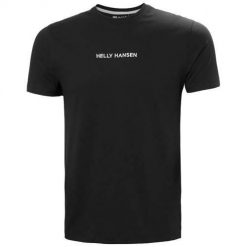 Koszulka sportowa męska Helly Hansen Core. Czarne t-shirty sportowe Helly Hansen, bez wzorów, z bawełny, bez ramiączek, trekkingowe. Za 247.00 zł.