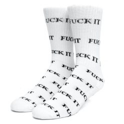 Skarpetki turystyczne HUF FK It. Białe skarpety HUF, bez wzorów, z bawełny. Za 65.55 zł.