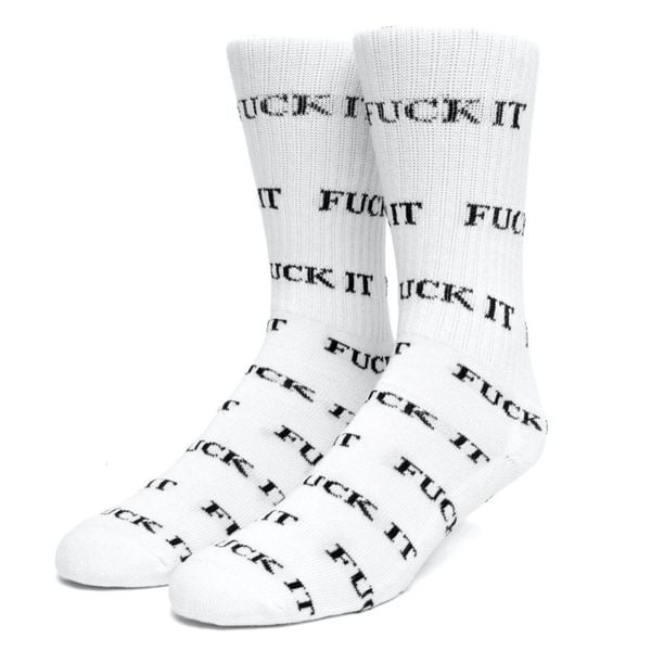 Skarpetki turystyczne HUF FK It. Białe skarpety HUF, bez wzorów, z bawełny. Za 65.55 zł.