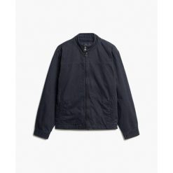 Kurtka Superdry Harrington classique. Niebieskie kurtki Superdry, m, bez wzorów, bez kaptura. Za 548.95 zł.