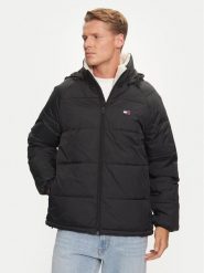 Tommy Jeans Kurtka zimowa DM0DM20003 Czarny Relaxed Fit. Czarne kurtki Tommy Jeans, na zimę, m, bez wzorów, z jeansu, bez kaptura. Za 489.99 zł.