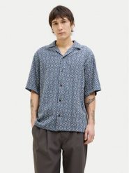Jack&Jones Koszula Bluvincent 12273289 Niebieski Relaxed Fit. Niebieskie koszule Jack&Jones, l, bez wzorów, z bawełny, bez kołnierzyka, bez ramiączek. Za 129.99 zł.