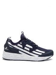 EA7 Emporio Armani Sneakersy X8X033 XCC52 D813 Granatowy. Niebieskie buty sportowe casual EA7 Emporio Armani, bez wzorów, z materiału, bez zapięcia. Za 509.99 zł.