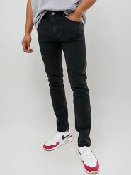 Weekday Dżinsy - Slim fit - w kolorze czarnym rozmiar: W32/L34. Czarne jeansy Weekday, l. Za 83.42 zł.