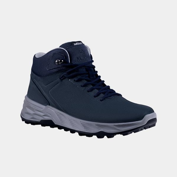 Buty trekkingowe męskie Alpinus Gemona Mid wysokie. Szare buty turystyczne Alpinus, na jesień, bez wzorów, z nubiku, bez zapięcia, trekkingowe. Za 459.00 zł.