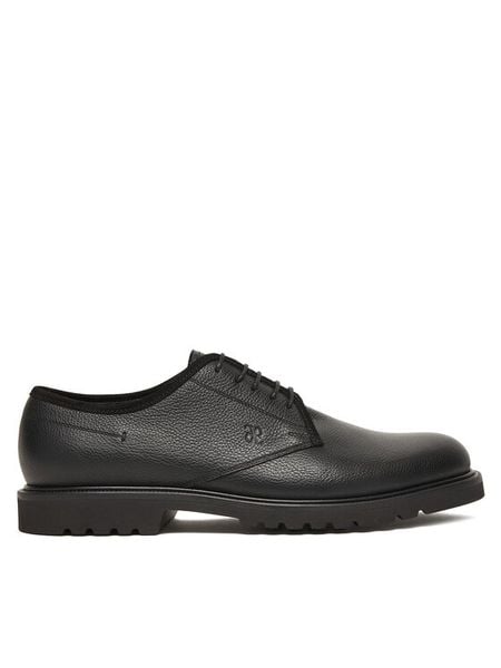 Fabi Półbuty FU1421 Czarny. Czarne eleganckie półbuty Fabi, bez wzorów, ze skóry, bez obcasa, bez zapięcia. Za 1,376.99 zł.
