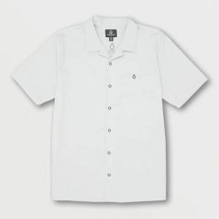 Koszula Volcom Axel Tower szara. Szare koszule Volcom, bez wzorów, bez kołnierzyka, bez ramiączek. Za 359.55 zł.