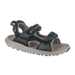 Męskie Zamszowe Sandały Konos Hiker. Czarne sandały Columbia, z gumy, z otwartym noskiem, bez zapięcia. Za 373.99 zł.