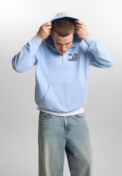 Bluza sportowa męska Prosto CC TV z kapturem. Niebieskie bluzy z kapturem Prosto., m, bez wzorów, z kapturem. Za 315.99 zł.