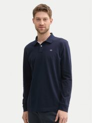 Tom Tailor Polo 1043278 Granatowy Regular Fit. Niebieskie koszulki polo Tom Tailor, m, bez wzorów, z bawełny, bez kołnierzyka, bez ramiączek. Za 79.99 zł.