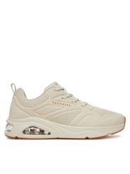 Skechers Sneakersy Tres-Air Uno-Casairal 183090/OFWT Biały. Białe buty sportowe casual Skechers, bez wzorów, z materiału, bez zapięcia. Za 249.99 zł.