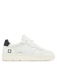 D.A.T.E. Sneakersy Court Calf M421-CR-CA-WB Biały. Białe buty sportowe casual D.A.T.E., bez wzorów, ze skóry, bez zapięcia. Za 579.99 zł.