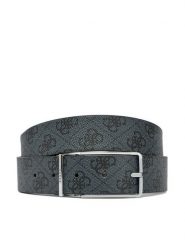 Guess Pasek Męski BMAGLO P5235 Czarny. Czarne paski Guess, z aplikacjami, ze skóry. Za 189.99 zł.