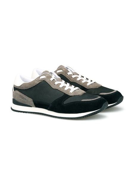 LLOYD Skórzane sneakersy w kolorze czarno-szarym rozmiar: 45. Czarne buty sportowe casual Lloyd, bez wzorów, z materiału, bez zapięcia. Za 334.95 zł.