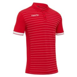 Polo Macron Jungle. Czerwone koszulki polo sportowe Macron, m, bez wzorów, bez kołnierzyka, bez ramiączek. Za 231.00 zł.