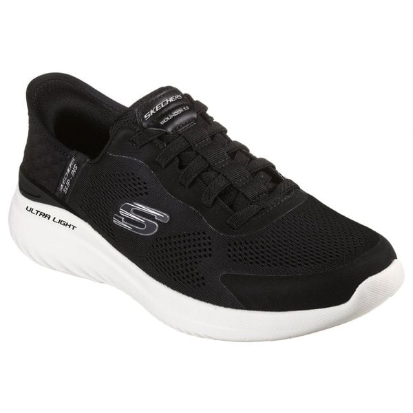 Buty sportowe Sneakersy męskie, Slip-Ins: Bounder 2.0 - Emerged. Białe buty sportowe casual Skechers, bez wzorów, bez zapięcia. Za 379.99 zł.