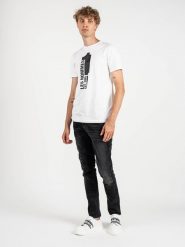 Les Hommes T-shirt | LLT205 721P | Round Neck T-Shirt | Mężczyzna | Biały. Białe t-shirty Les Hommes, m, bez wzorów, z bawełny, bez kołnierzyka, bez ramiączek. W wyprzedaży za 249.00 zł.
