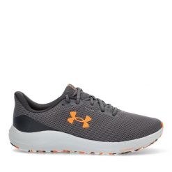 Buty do biegania męskie Under Armour Charged Pursuit 4. Szare buty do biegania Under Armour, bez wzorów, bez zapięcia, do biegania. Za 209.99 zł.