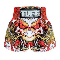 Spodenki treningowe TUFF White Dragon. Białe krótkie spodenki sportowe TUFF, bez wzorów, sportowe. Za 149.00 zł.