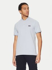 Calvin Klein Polo K10K114139 Niebieski Regular Fit. Niebieskie koszulki polo CALVIN KLEIN, m, bez wzorów, z bawełny, bez kołnierzyka, bez ramiączek. Za 189.99 zł.