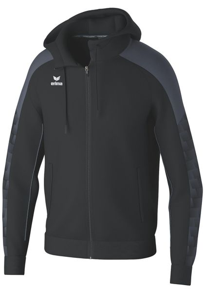 Bluza dresowa z kapturem Erima Evo Star. Czarne bluzy z kapturem Erima, xl, bez wzorów, z dresówki, z kapturem. Za 243.00 zł.